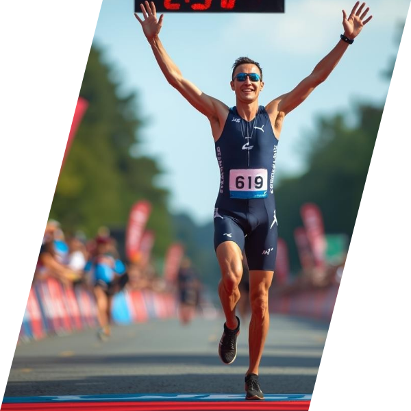 man celebrating a win